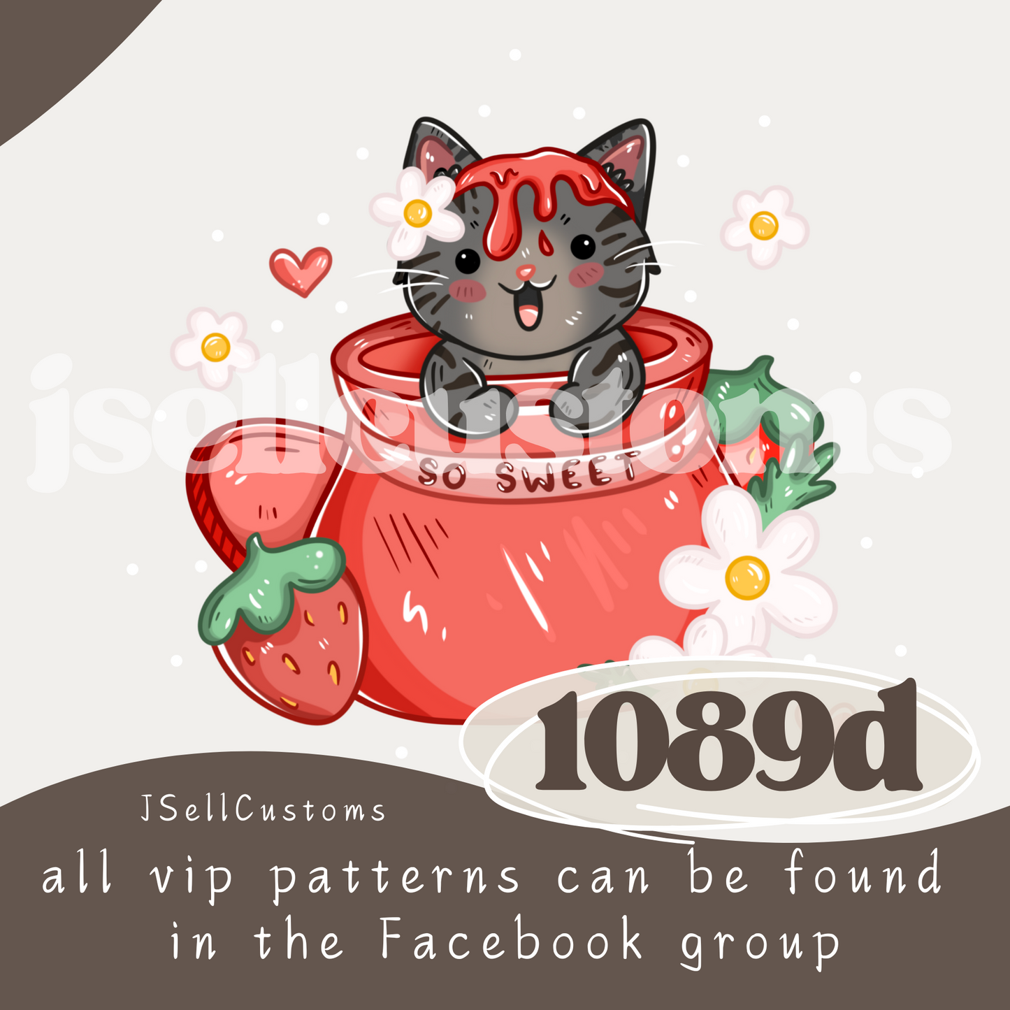 Strawberry Cats 1089d PNG