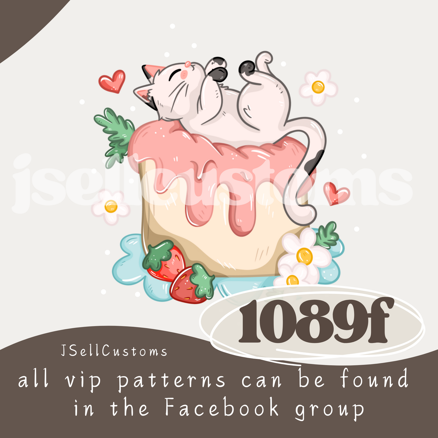 Strawberry Cats 1089f PNG